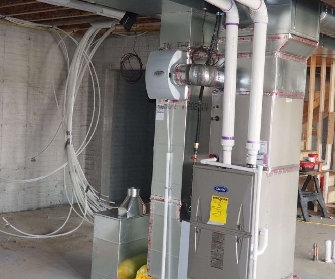 HVAC technician working